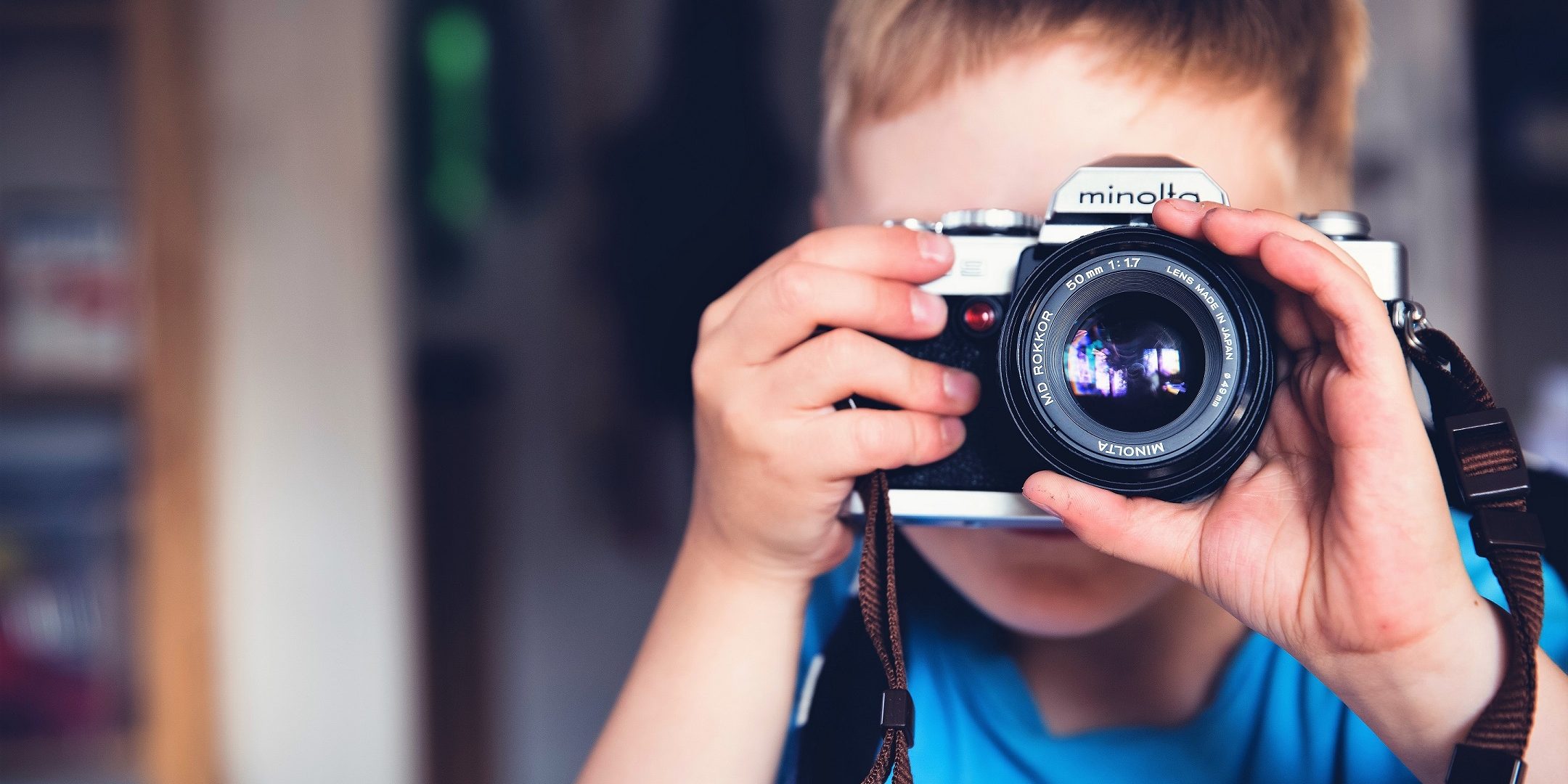 Boy with camera