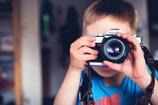 Boy with camera