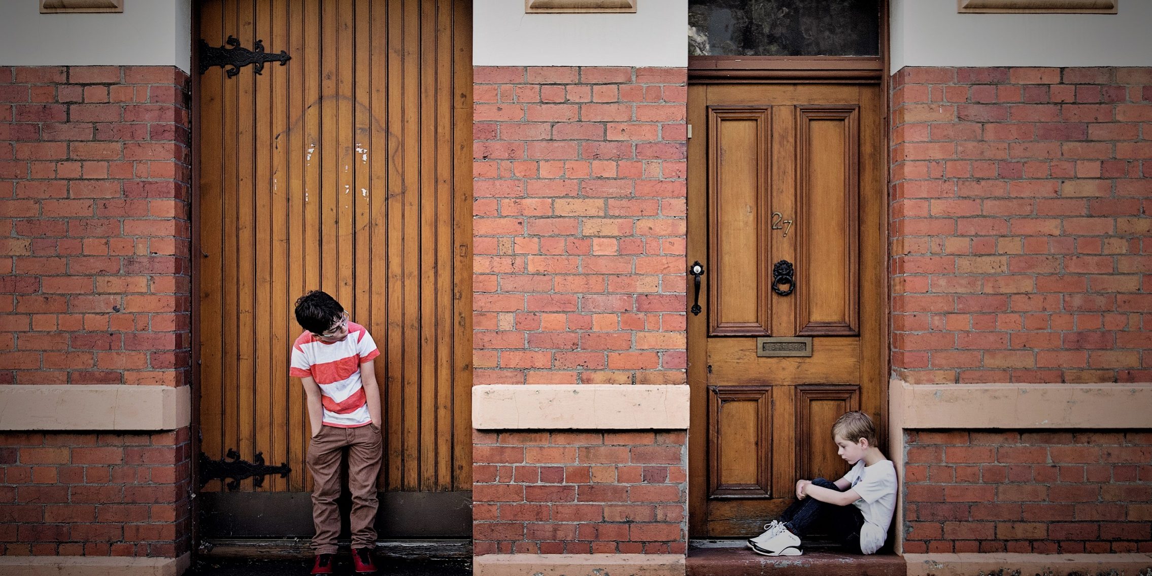 Kids Looking at each other