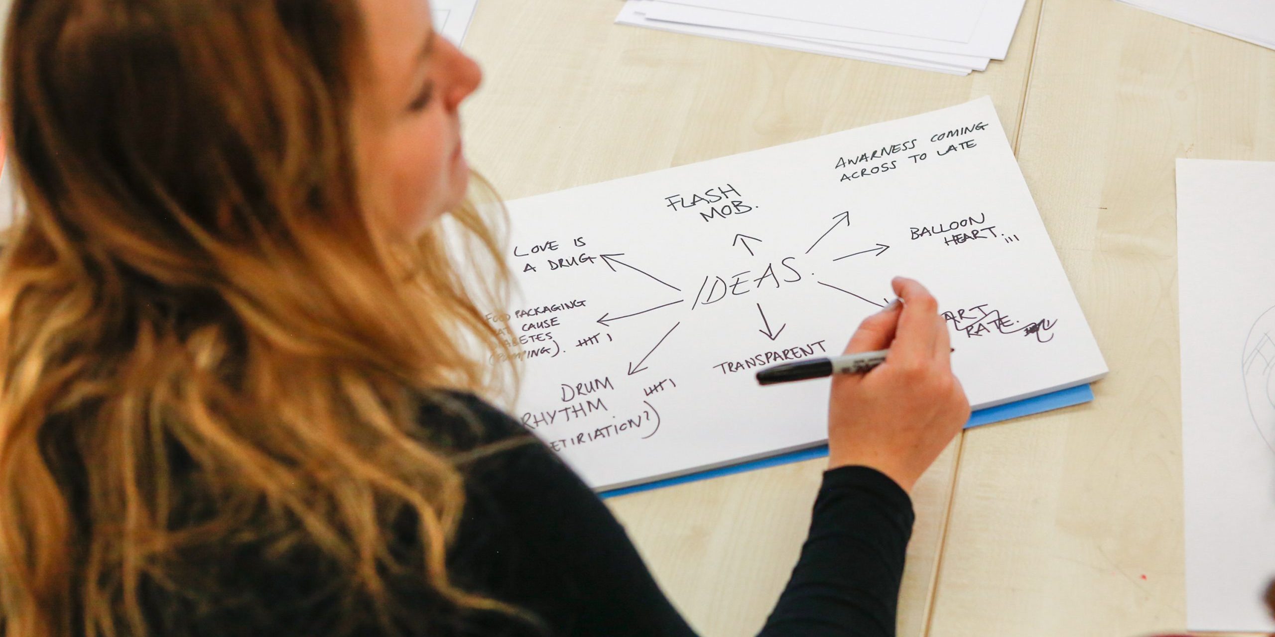 woman-writing-ideas Woman writing ideas